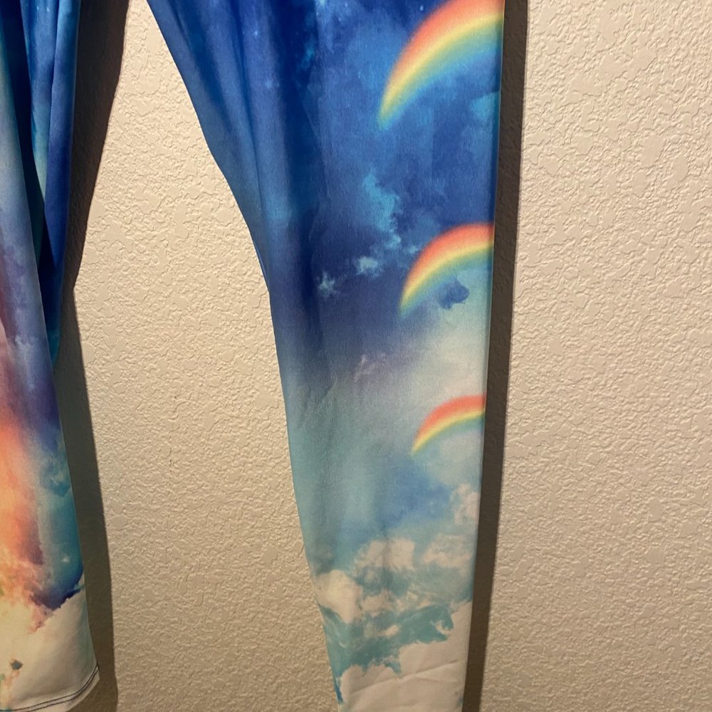 Onzie Rainbow Cloud High Basic Midi Legging Nwot - image 2